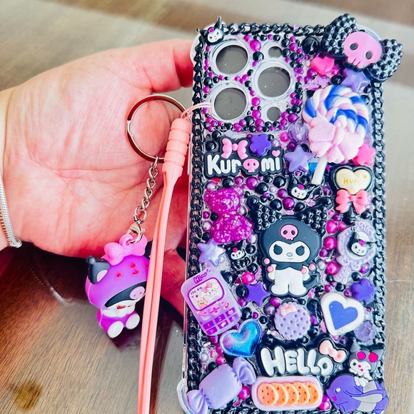 SOLD Junk case, Kuromi, handmade cell phone case, new iPhone 14 Pro Max - Picture 6 of 6